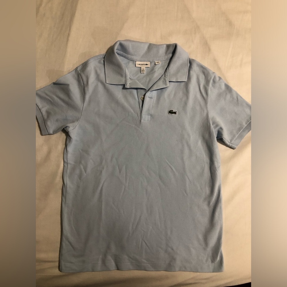 Lacoste. Boys. Polo shirt. Used. Good condition.